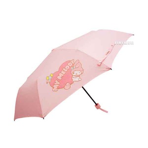 산리오 캐릭터즈 마이멜로디 3단 55 하트 우산 [20%할인+알파적립] 산리오캐릭터즈마이멜로디3단55하트우산/마이멜로디우산/산리오우산/캐릭터우산/아동우산/수동우산